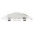Westgate Manufacturing LED Architectural Parabolic Suspended Up/Down Lights-SCLP-UD-4FT-60W-MCT-D, side view of the white curved light fixture with mounting brackets
