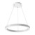Westgate Manufacturing High-Output Round Linear Chandelier Up/Down Light with Separate Controls, 0W/20W/40W, 3000K/3500K/4000K - SRC-D24UD-MCTP, modern white circular chandelier with adjustable up and down lighting.