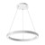 Westgate Manufacturing High-Output Round Linear Chandelier Up/Down Light with Separate Controls, 0W/20W/40W, 3000K/3500K/4000K - SRC-D24UD-MCTP, modern white circular chandelier with adjustable up and down lighting.