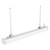 Westgate Manufacturing IP66 Wet Location 4\" Superior Architectural Linear Suspended Lights, 40W/60W/80W, 3500K/4000K/5000K - SCX4-IP66-SUS-4FT-40-80W-MCTP, image of a white linear suspended LED lighting fixture with adjustable supports, suitable for wet locations.
