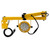 Westgate Manufacturing Westgate Lighting LED Loading Dock Light, 36W, 5700K - LDL-R-36W-57K-A40, yellow industrial LED dock light with mounting arm and power cord.