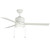 Westgate Manufacturing 52-inch White Finish Plywood 3-Blade Ceiling Fan with Light, 20W, and adjustable color temperature 3000K/4000K/5000K.