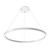 Westgate Manufacturing High-Output Round Linear Chandelier Up/Down Light with Separate Controls, 0W/60W/80W, 3000K/3500K/4000K - SRC-D48UD-MCTP, modern white circular pendant lighting fixture with adjustable brightness options.