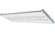 Westgate Manufacturing Multi Power 4th Generation of Linear High Bays, 410W, 5000K LED lighting fixture, with a sleek white design and metal mounting brackets.