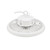 Eiko BAYE3 Round High Bay LED Light, PowerSET 150/130/100W, FieldCCeT 3500/4000/5000K, 120-347V, 0-10V Dimming, White color, industrial lighting fixture.