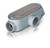 Westgate Manufacturing THREADED CONDUIT BODY, TYPE L, metallic conduit fitting with threaded openings for electrical wiring.