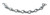 Westgate Manufacturing J. Chain 12GA, 25Lbs Max Load, metal chain with interlinked oval links for industrial use.