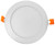 Westgate Manufacturing 6 Rough-In Plate 26 Long, a white circular electrical fixture with orange mounting clips for installation.