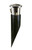 Westgate Manufacturing WELL LIGHT, stainless steel, with a pointed black base used for outdoor lighting or landscape illumination.