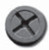 Westgate Manufacturing CLOSE-UP PLUG 3/4 - 50 PER B, detailed image of a metal plug with cross-shaped openings for industrial piping and fitting applications.