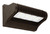 Westgate Manufacturing 40W LED Rotatable Wall Pack, black outdoor wall-mounted lighting fixture with adjustable louver fins and energy-efficient LED lights for exterior illumination.