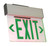 Westgate Manufacturing LED EDGELIT EXIT SIGN W. B/C 1, illuminated green exit sign with directional arrows for emergency exit pathways.