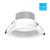 Commercial Downlight 6IN 20/18/16/14/12W 80CRI 27/30/35/40/50K 120-347V Triac+1-10 Dimming White
