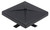 Westgate Manufacturing POLE CAP 4 POLYCARBONATE, black square pole cap with a textured surface and four edges for pole installation.
