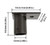 SLG Lighting Tenon Mount Adapter, dark bronze, rectangular shape with dimensions 6.08 x 4 x 2-3/8 inches, featuring a cylindrical mounting component