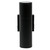 Eiko Cylinder Wall Sconce Westport 4IN Switchable 20W 80CRI 30/40/50K 120-277V Photocell Black, image of a black cylindrical wall-mounted light fixture with a modern design.