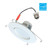Eiko Downlight Rotatable Retrofit 6IN 910LM 11W 80CRI 27/30/35/40/50K 120V Triac Dimming, image of a white recessed LED downlight with adjustable fixture and energy star logo.