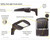Halco SekTor Area Light 150W Type 5 5000K 120-277V Bronze, product diagram showing adjustable mounting options, integrated heat sink, motion sensor, precision TIR optics, and pressurized vent for durability.