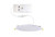 Halco Commercial Slim Downlight 4in 13W Lumen Select 660-820-1075lm 2700-5000K Color Selectable Smooth Trim 120-277V Dimmable TRIAC-ELV & 0-10V, LED recessed downlight with white trim and electrical driver.