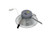 Halco Commercial Retrofit Downlight, 8-inch, LED recessed lighting fixture with white flange, haze reflector, dimmable TRIAC/ELV & 0-10V, 120-277V, adjustable lumen and CCT, safety cable for commercial ceiling installation.