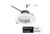 Halco Commercial Retrofit Downlight, 8-inch luminaires with haze reflector and white flange.