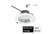 Commercial Retrofit Downlight, 8in, Lumen and CCT Select, 120-277V, Dimmable TRIAC/ELV & 0-10V, Haze Reflector, White Flange