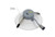 Halco Commercial Retrofit Downlight, 10in, Emergency Battery Ready, Lumen and CCT Select, 120-277V, Dimmable TRIAC/ELV & 0-10V, White Reflector, White Flange, ceiling-mounted LED retrofit downlight with adjustable features and emergency battery option.