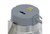 Halco Commercial Retrofit Downlight, 8-inch with emergency battery readiness, lumen, and CCT select, dimmable TRAC/ELV & 0-10V, haze reflector, white flange, close-up view of the lighting fixture with control switches.