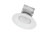 Halco ProLED Commercial Retrofit Downlight 6in 15W 4000K 120-277V Dimmable Baffle Trim Junction Box, image of a white recessed LED downlight with baffle trim and junction box for commercial lighting.