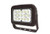 Halco ProLED Select Flood Light, LED flood light with yoke mount and adjustable color temperature options of 3000K, 4000K, or 5000K for versatile outdoor lighting, 120-277V capacity.