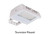 Halco LED Sektor Floodlight White with Lens Shift Technology, Trunnion Mount, featuring adjustable beam angles of 55, 75, or 90 degrees, with color and lumen output options, integrated photocell, and 0-10V dimming control.