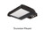 Halco LED Sektor Floodlight Bronze High Voltage with Lens Shift Technology, Lumens Selectable (13,000-22,200Lm), Color Selectable (3K-4K-5K), 277-480VAC, 0-10V Dimming, Adjustable Beam Angle (55°, 75°, 90°), 3-Pin Receptacle, Suitable for Slip Fitter & Trunnion Mount.