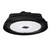 Eiko HBX3 Round High Bay, PowerSet 150/130/100/80W, 4000K, 277-480V, Dimming, Black - LED high bay light for industrial or commercial use with black finish and adjustable power settings.
