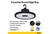 Halco Essential Round Highbay (Gen-2) Controls Ready 3.5mm Jack Lumen Select 13,800-18,000-21,600 (90W-120W-150W), Color Select 4000K or 5000K, 120-277VAC, 0-10V Dimming, Black