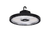 Halco Essential Round Highbay (Gen-2) Controls Ready 3.5mm Jack Lumen Select 19,600-23,100-29,500 (120W-150W-200W), Color Select 4000K or 5000K, 120-277VAC, 0-10V Dimming, Black