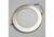 Halco Flat Smooth Replacement Trim 8in Satin Nickel for Slim Downlights (CSDL, FSDLS)