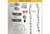 Halco LVPT-2-WS-CS-U-MS-EM 28106 ProLED Select Linear Vaportight 2 Field Selectable Wattage & CCT Motion Sensor Battery Backup, image of the product components and accessories in the box.