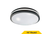 Flush Mount Modern Double Black & White Trim Ring 14" Selectable CCT 27/30/35/40/50K 21W 1400LM Plastic Lens 120V TRIAC Dimming Plastic Lens - 25539