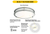 Flush Mount Brushed Nickel Double Ring 16" Selectable CCT 27/30/35/40/50K 25W 1750LM 120V TRIAC Dimming Plastic Lens with Microwave Motion Sensor - 90277