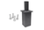 Replacement Square Tenon 5in Pole Top Mount with 2-3/8” (outside dimension) MAX EPA: 0.3 (For mounting one fixture or Bullhorn)- Included with Square Pole Kit - 741214