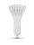 Eiko 17W 2050lm PLC Type A Plastic 80CRI 5000K Ballast Dependent Vertical G24q - White plastic LED bulb with a unique fins-like design for heat dissipation.