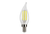 Halco LED Filament Flame Tip CA11 Bulb Candelabra (E12) Base 5000K 5.5W 500 Lumens (60W Equiv) Clear Dimmable T20/T24 Gen-4