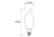 Halco LED Filament Flame Tip CA11 Bulb Candelabra (E12) Base 2700K 5.5W 500 Lumens (60W Equiv) Frosted Dimmable T20/T24 Gen-4