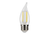 Halco LED Filament Flame Tip CA11 Bulb Medium (E26) Base 3000K 3.3W 300 Lumens (40W Equiv) Clear Dimmable T20 Gen-4