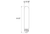 Halco LED Filament Tube 6.5in T10 Bulb Medium (E26) Base 2700K 8.8W 800 Lumens (60W Equiv) Clear Dimmable T20 Gen-4