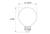 Halco LED Filament Globe Silver Bowl G25 Bulb Medium (E26) Base 2700K 8.8W 800 Lumens (100W Equiv) Clear Dimmable T20 Gen-4