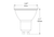LED MR16 Flood 5W 3000K GU10 Base 40Deg 120V 350 Lumens Dimmable 25K Hours 35W-equiv - 20009