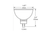 LED MR16 Flood 5W 4000K GU5.3 Base 40Deg 12V 400 Lumens Dimmable 25K Hours 40W-equiv - 20014