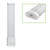Eiko 5.5W 550lm PLS Type B Plastic 80CRI 27/30/35/40K 120-277V Horizontal 2GX7 LED Lamp, image of the LED tube with a white plastic casing and 2GX7 base for fluorescent fixtures.