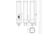 LED 2-Pin Plug-in 8.5W Horizontal Color Selectable 3000K-3500K-4000K Hybrid - Type A Magnetic Ballast + Type B Non-Dimmable - 82162